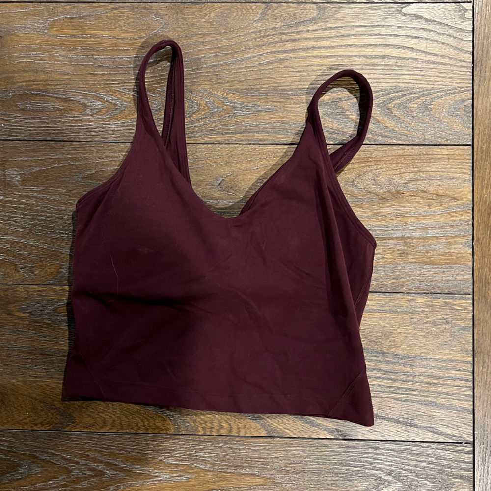 lululemon burgundy align tank